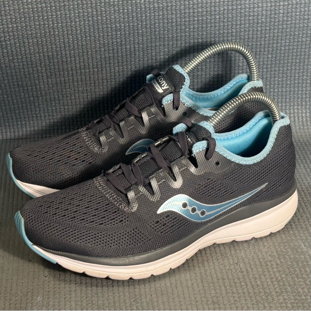 Saucony Women's Versafoam Flare Running Shoes‎ Charcoal/Light Blue Size 7.5